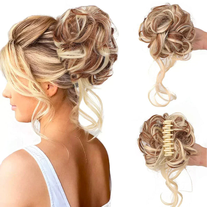 Krullen Chignon – Clip-in Haarextensions met Volume en Natuurlijke Look