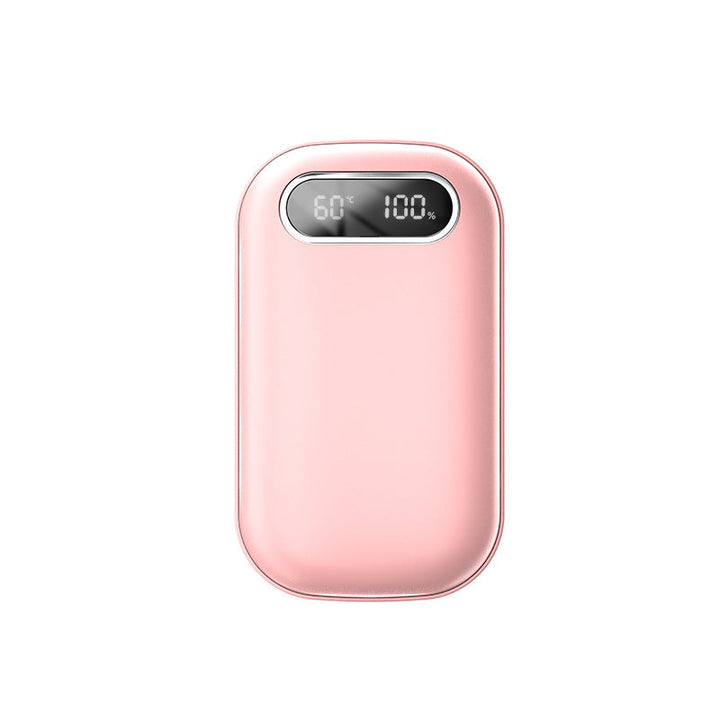 Oplaadbare handwarmer met digitaal display, aan twee kanten warm
