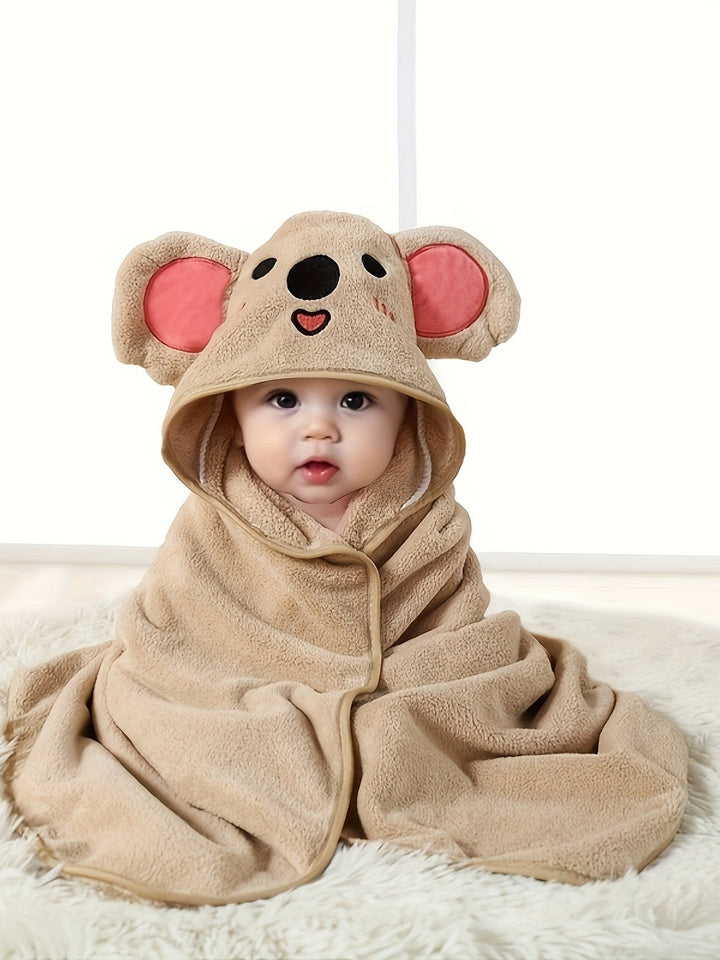 SnuggleSoft Badcape met Capuchon voor Kinderen – Snel Drogend en Extra Zacht