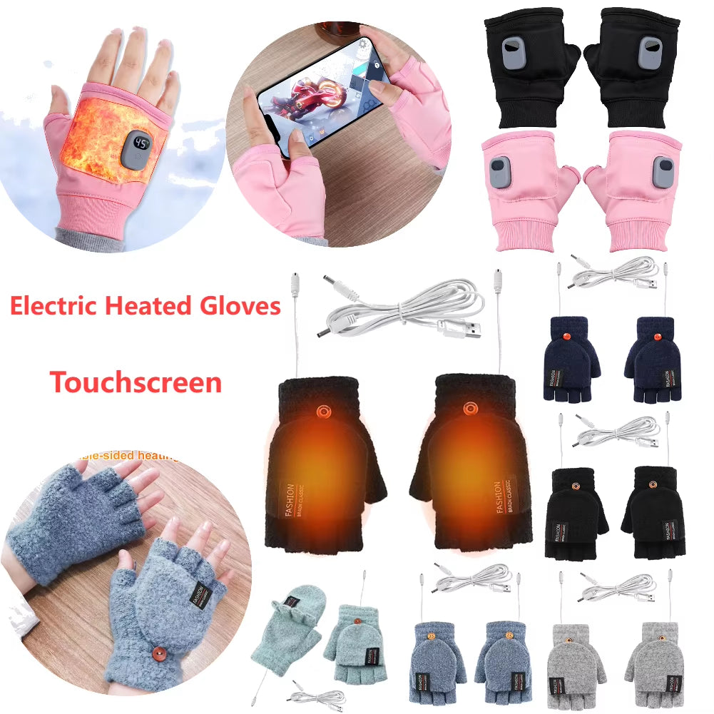 Oplaadbare verwarmde handschoenen met display en 3 standen