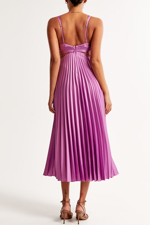 Elegante Mouwloze Jurk met Open Rug