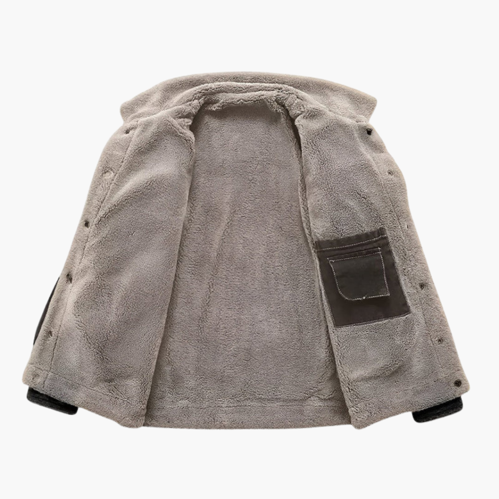 Heren Fleece-Voering Denim Jas Verkoopprijs