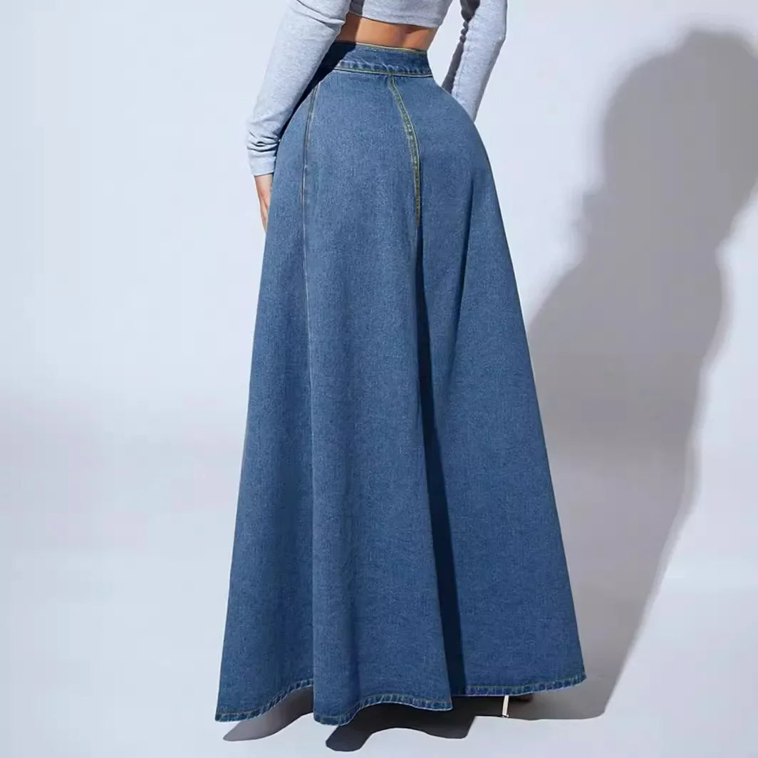 Dames Denim Rok