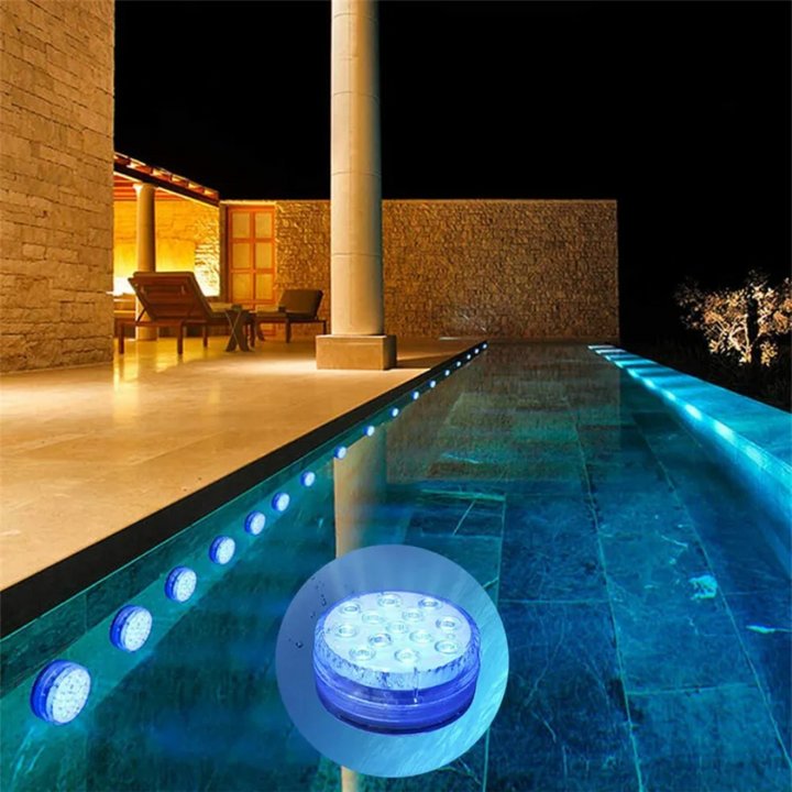 LED-kleur onderwater zwembadlamp met RF-afstandsbediening