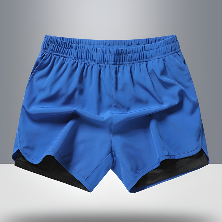 Snel drogende hardloopshorts voor heren met rits