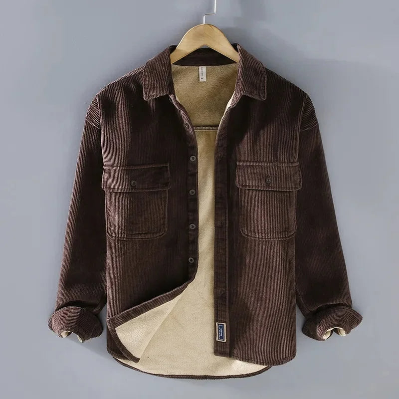Fleece-gevoerde Corduroy jack