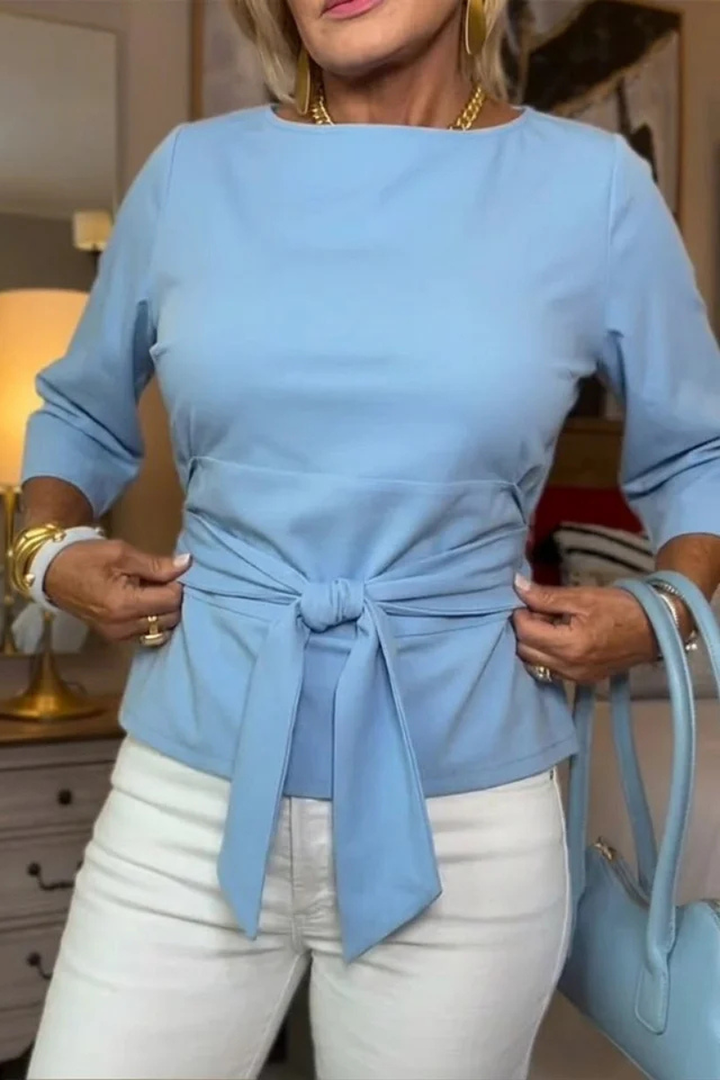 Daria™ | Stijlvolle Strik Taille Top