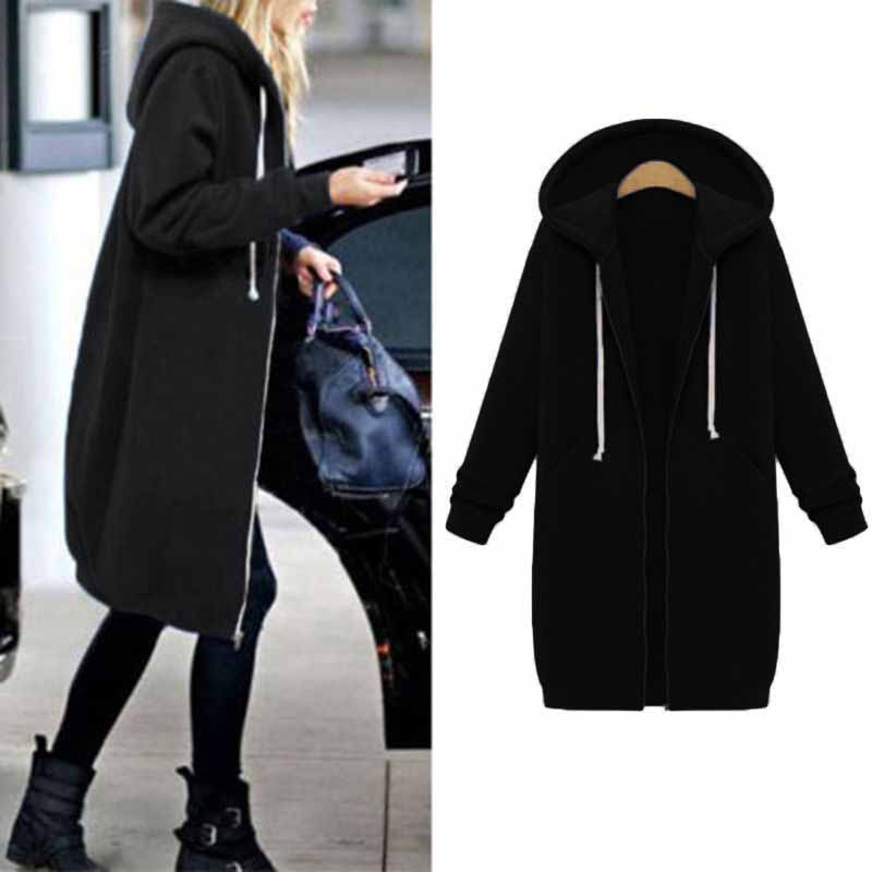 Casual Lang Damesvest - CozyZip