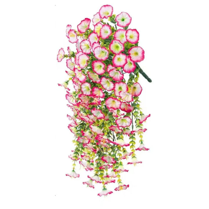 UV-bestendige kunstmatige ochtendglorie bloem hangende decoratie