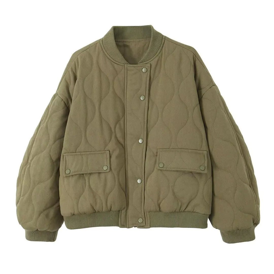 Oversized gewatteerde jas voor dames
