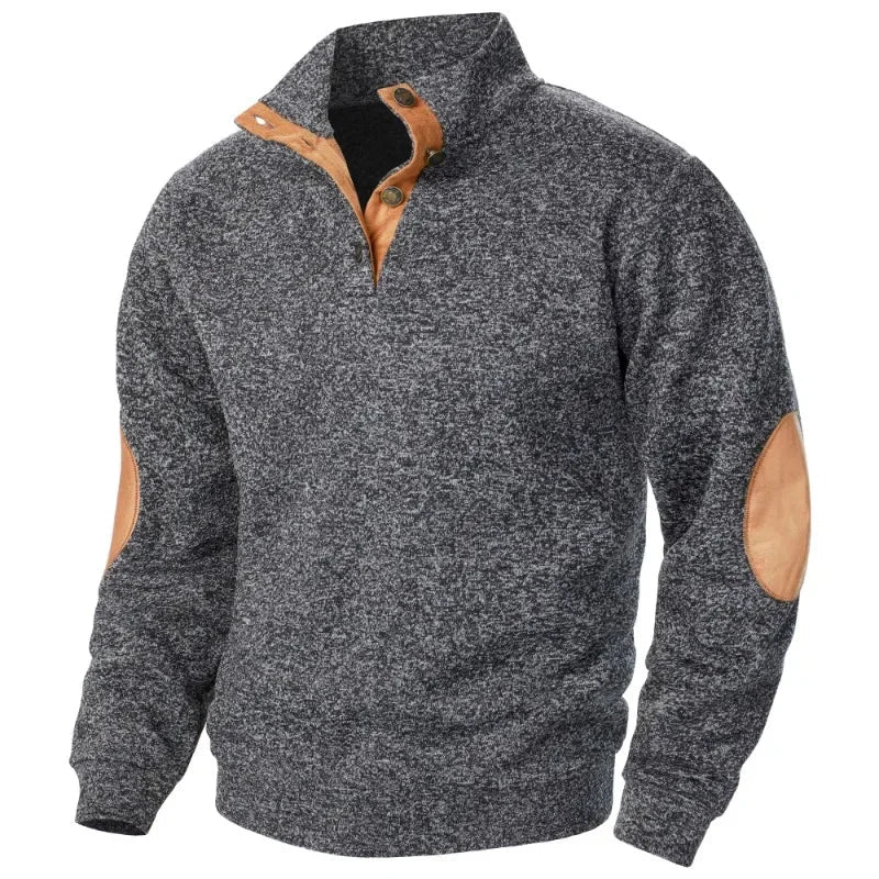 Heren V-hals Sweatshirt voor Outdoor & Comfortabel Stijl