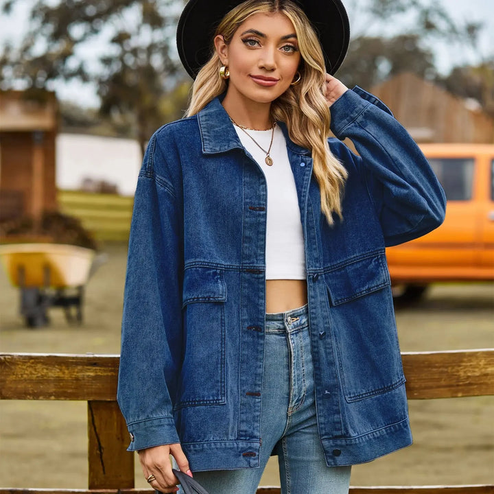 DenimCharm – Klassiek Vintage Denim Jack voor Dames