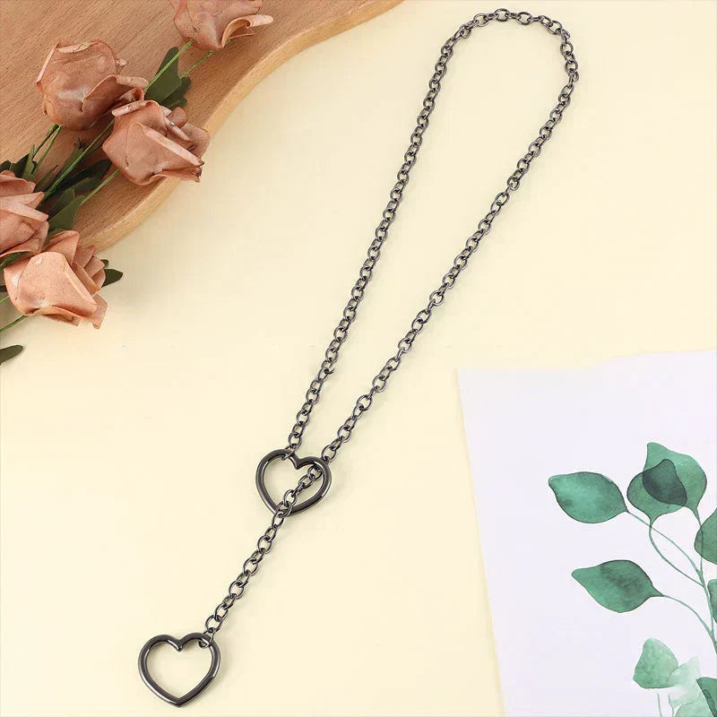 Gothic-Punk Hartvormige Ketting