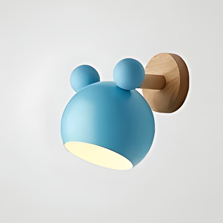 LumiMickey Nordic Wandlamp | Schattige LED-wandlamp in de vorm van een muisje voor een gezellige kinderkamer en speelkamer.