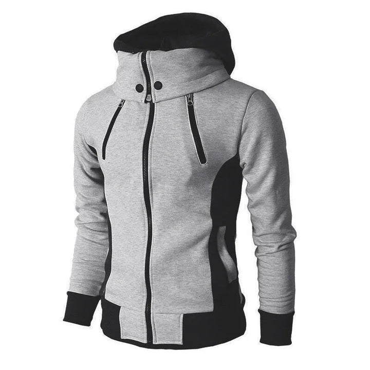 Slim-fit Fleece sportjack met Rits en Capuchon Heren