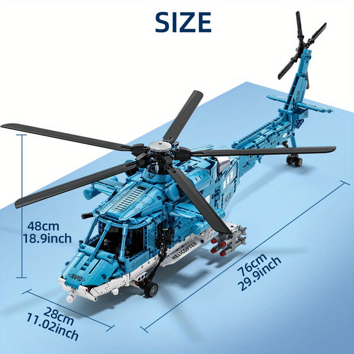 Gedetailleerde Helikopter Bouwset – Technisch en Realistisch