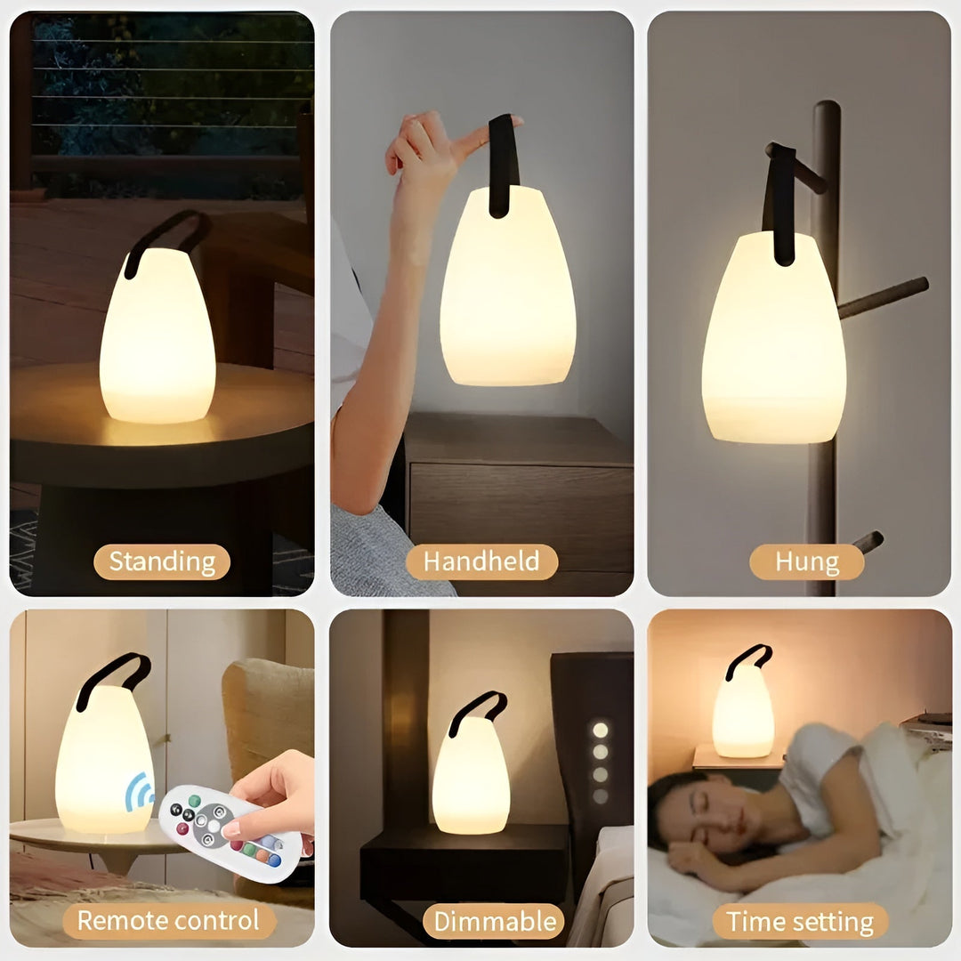 Waterdichte Draadloze LED Tafellamp voor Binnen & Buiten - Lumora