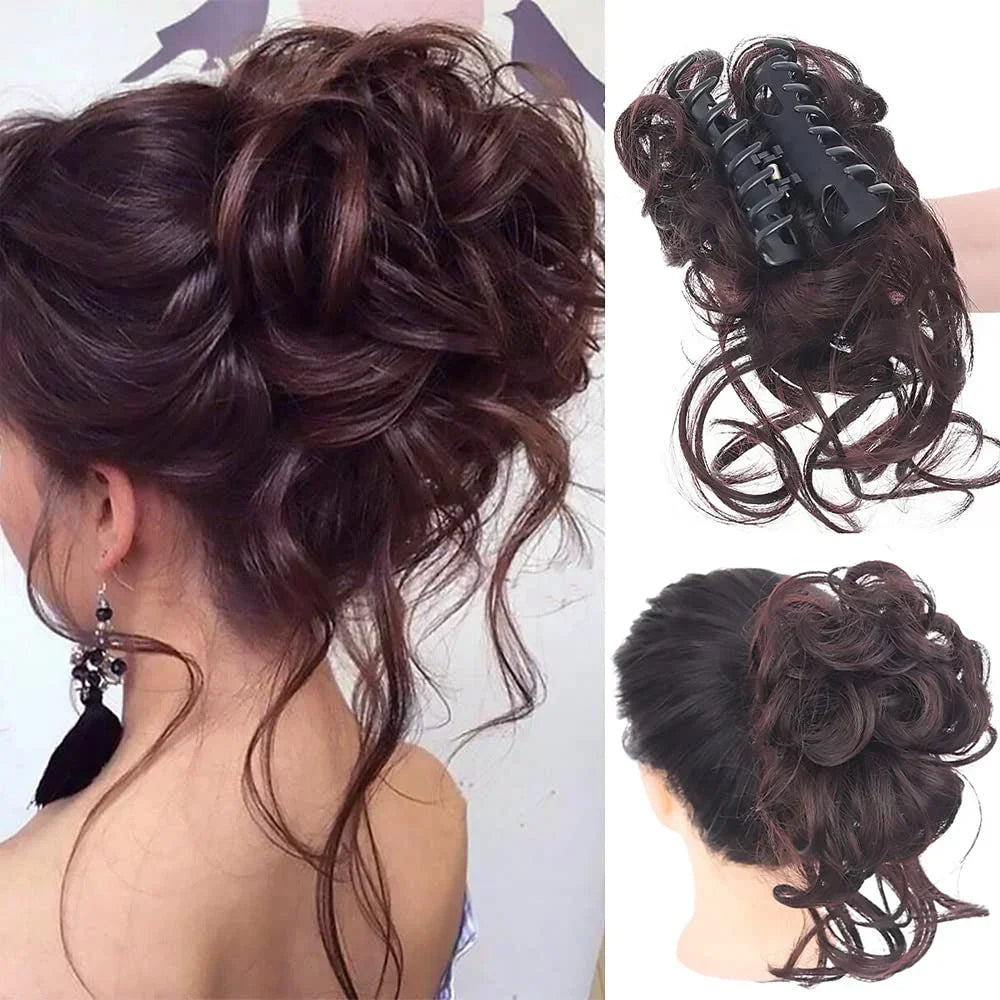 Krullen Chignon – Clip-in Haarextensions met Volume en Natuurlijke Look
