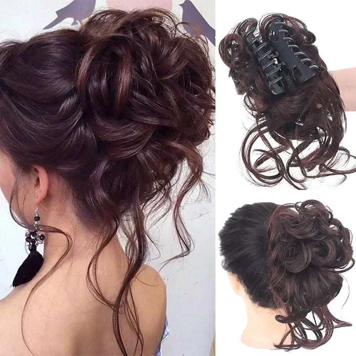 Krullen Chignon – Clip-in Haarextensions met Volume en Natuurlijke Look