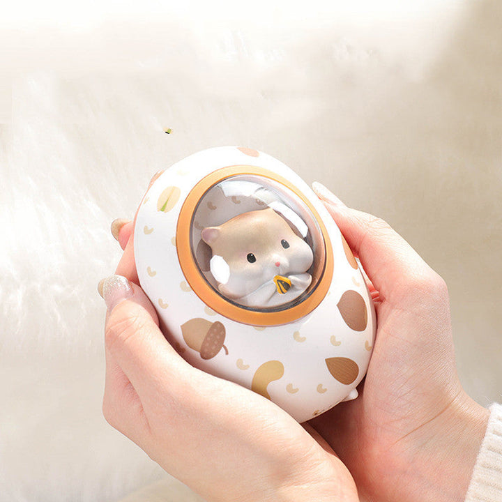 Hamster-handwarmer met powerbank 5000 mAh en 4 warmtestanden