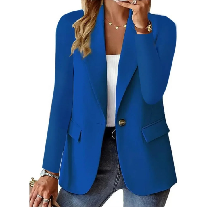 Getailleerde Comfortabel Blazer Met Één Knoop Dames