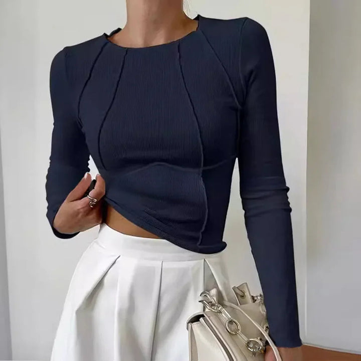 Basic damestrui met ronde hals