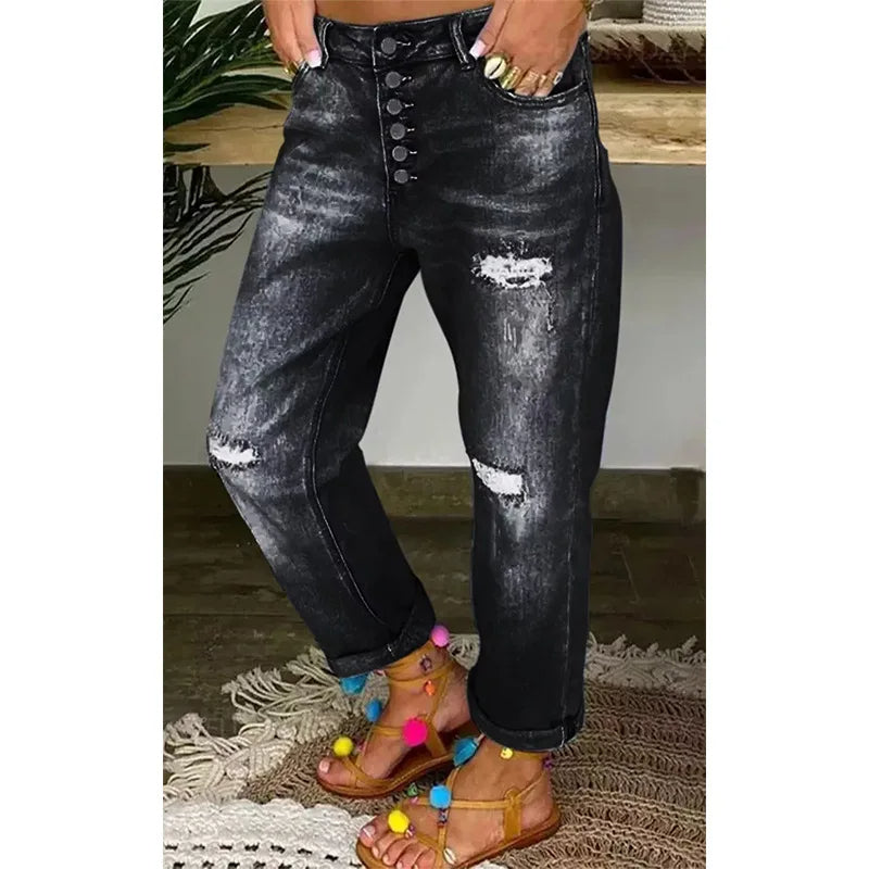 Rechte jeans met lage taille voor Vrouwen