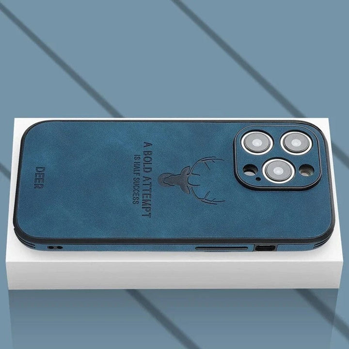 Luxe Hertenleren iPhone Hoes - Veltro