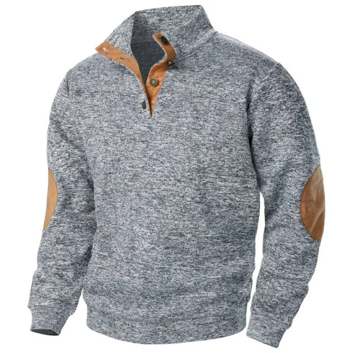 Heren V-hals Sweatshirt voor Outdoor & Comfortabel Stijl