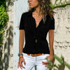 Adelaide – Elegante Blouse met Korte Mouwen Dames