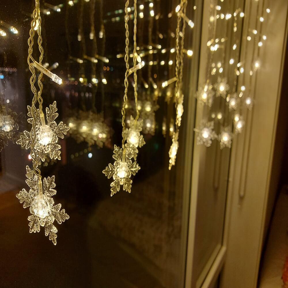 LED-lichtsnoer met Sneeuwvlokken | Binnen & Buiten