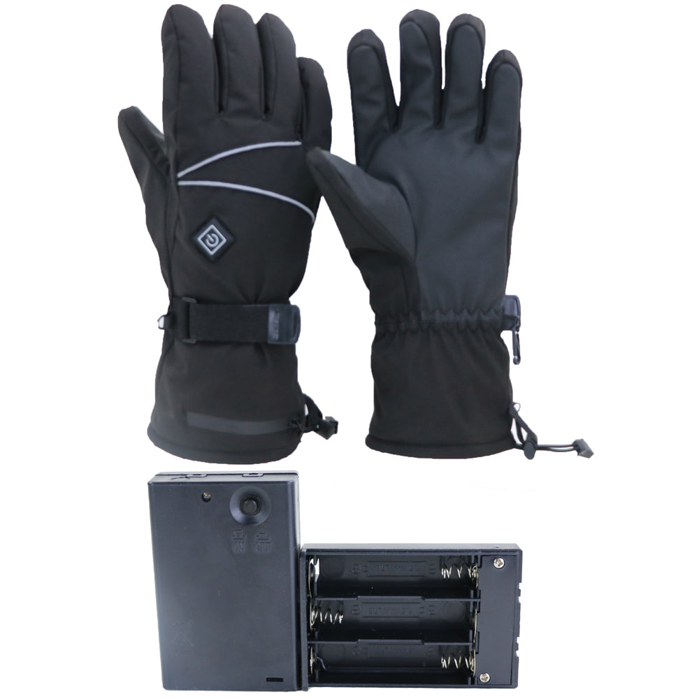 Verwarmde skihandschoenen met antislip palm en 3 standen