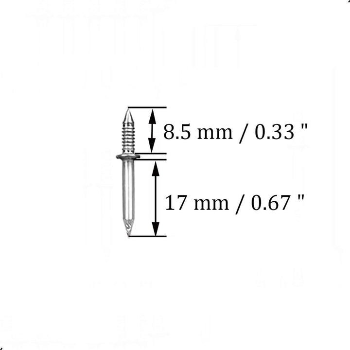 Dubbelkops afwerknagels met hulpgereedschap - Drill-Free, Hidden-Head Installation
