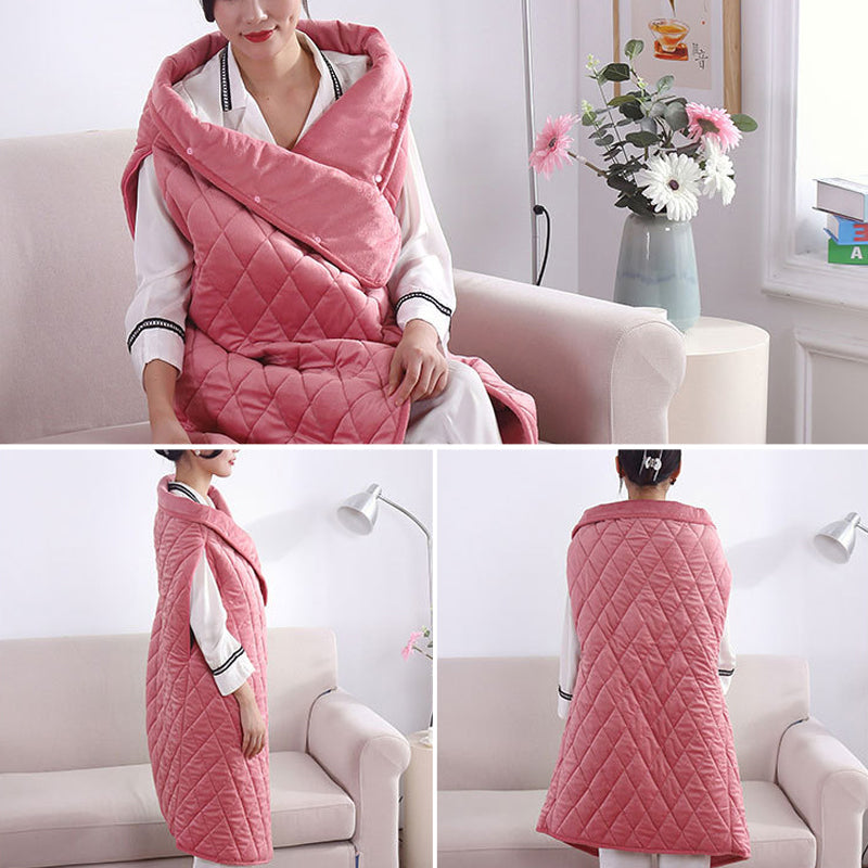 USB-warmtedeken met vak voor je powerbank