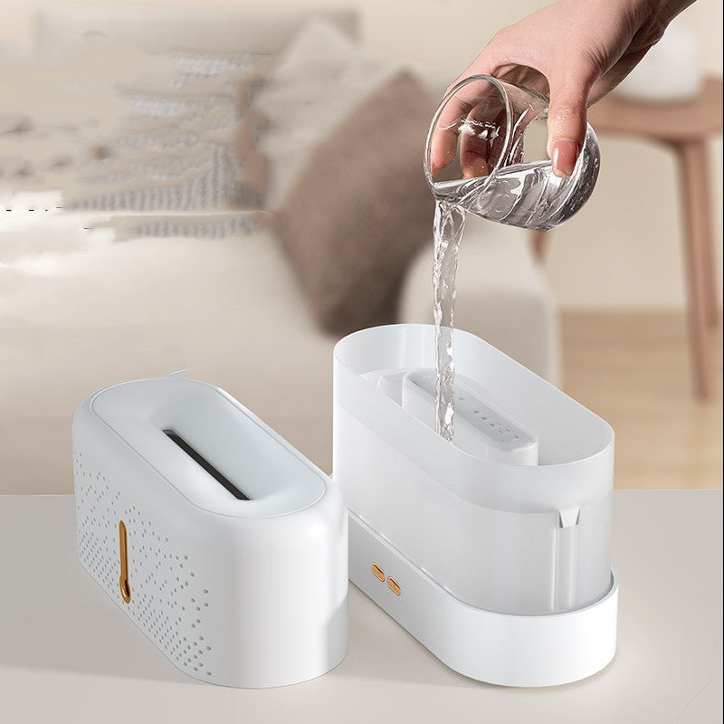 Ultrasone vlam diffuser met geurolie erbij, tank van 200 ml