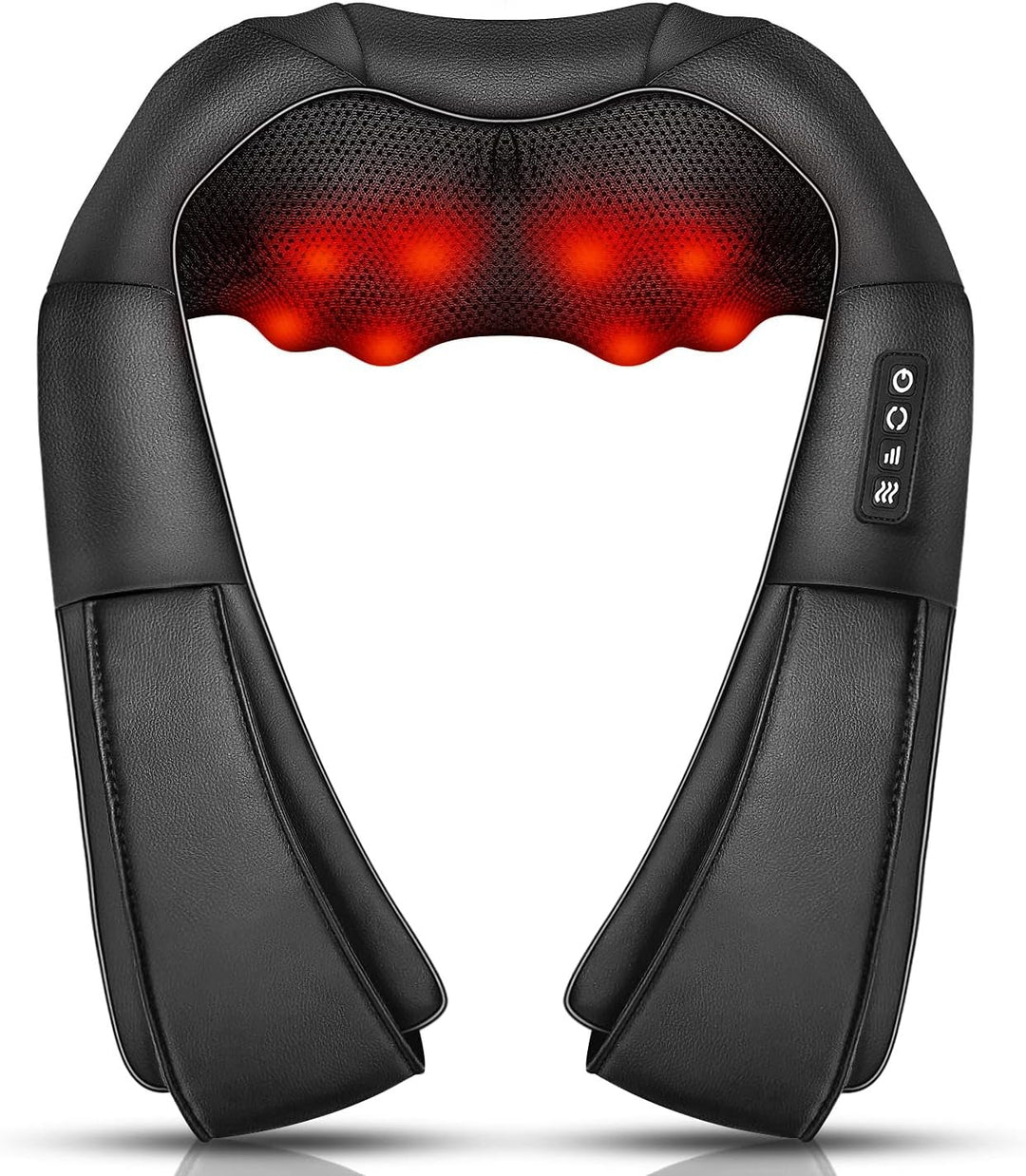 Shiatsu nekmassage-apparaat met warmte en 4 kneedkoppen