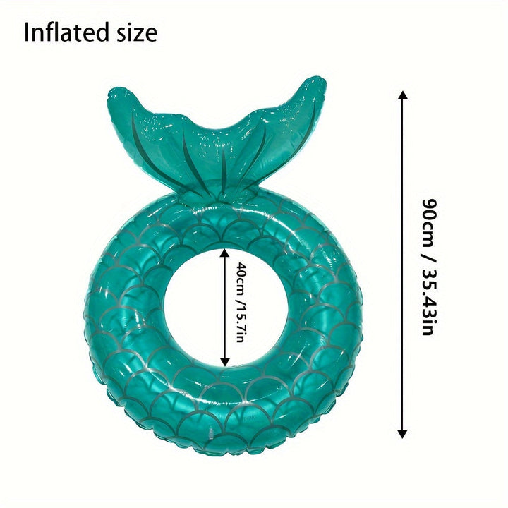 Opblaasbare Float in Vorm van een Zeemeerminschelp – Ergonomisch Design met Kussen
