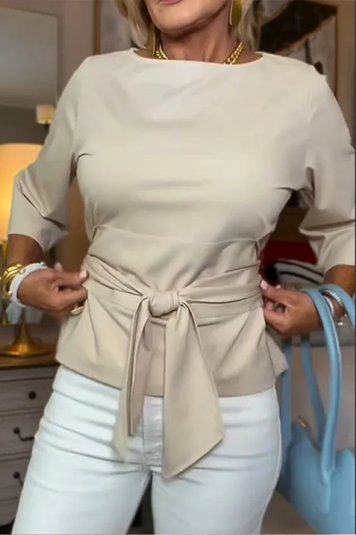 Daria™ | Stijlvolle Strik Taille Top