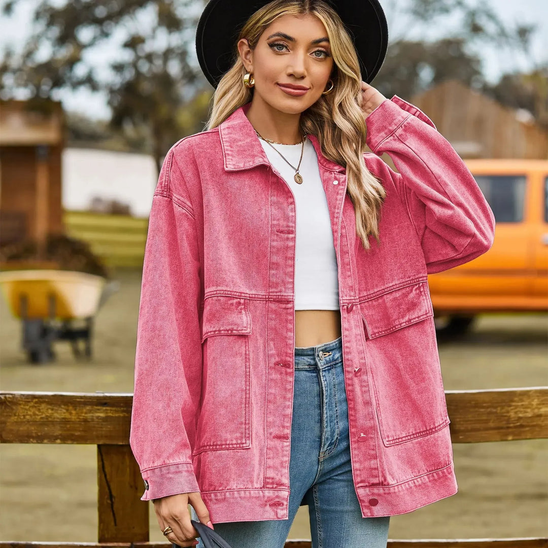 DenimCharm – Klassiek Vintage Denim Jack voor Dames