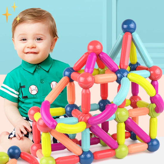 MagnaCreate - 64-delige Magnetische Bouwblokkenset voor Creatieve Kinderen