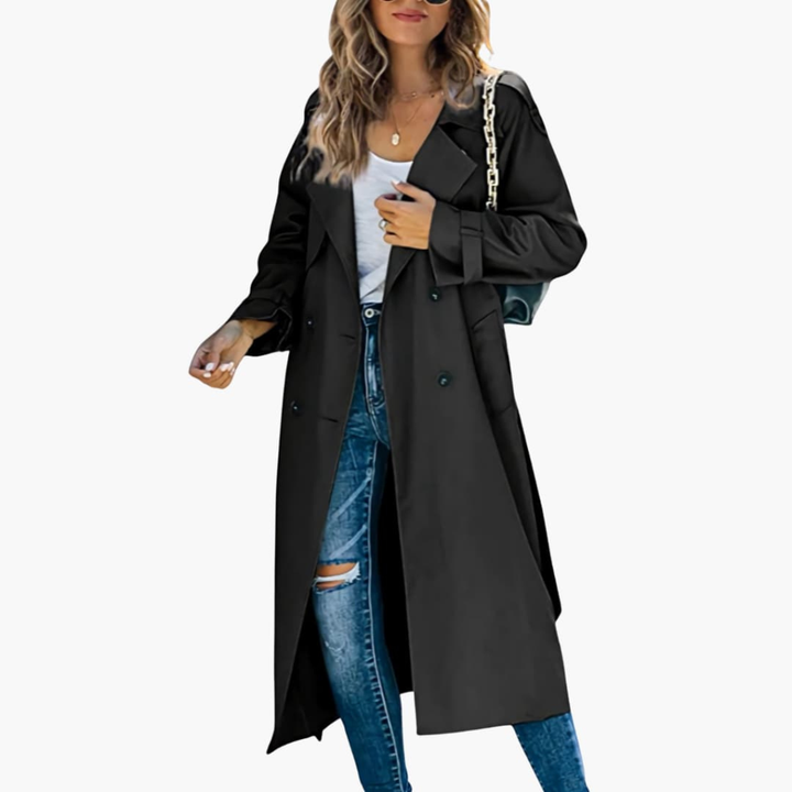Dames Trenchcoat met Knopenlijst Aanbiedingsprijs