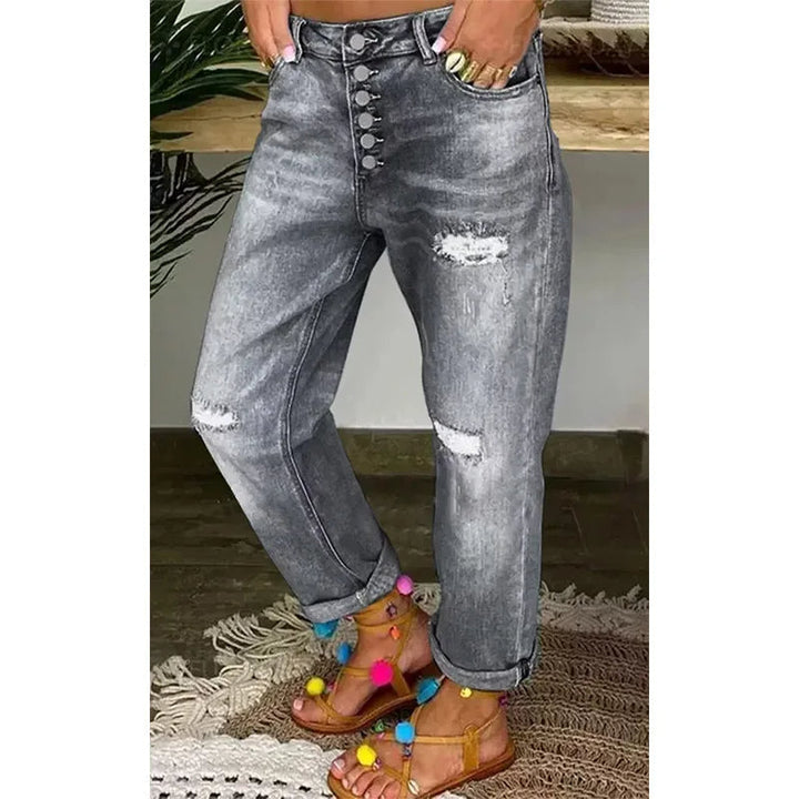 Rechte jeans met lage taille voor Vrouwen