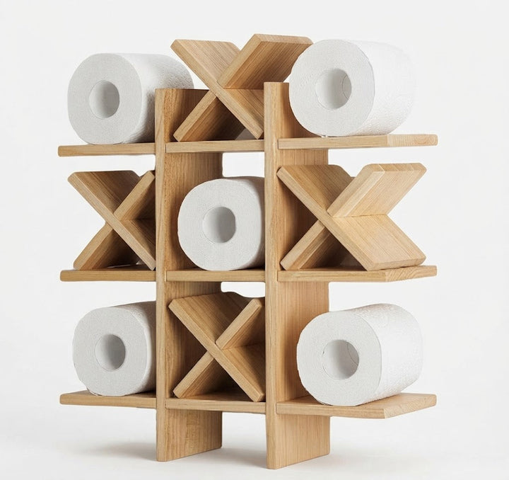 Rustieke Houten Toiletrolhouder – Geïnspireerd op Houtambacht