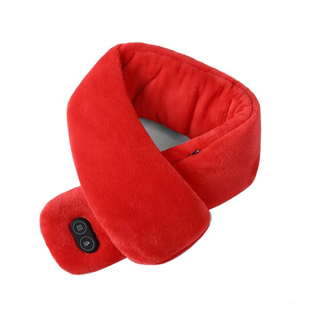 Verwarmde nekwarmer met trilmassage, 3 warmtestanden via USB