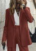 Dames Blazer & Broek Set voor Kantoor en Casual