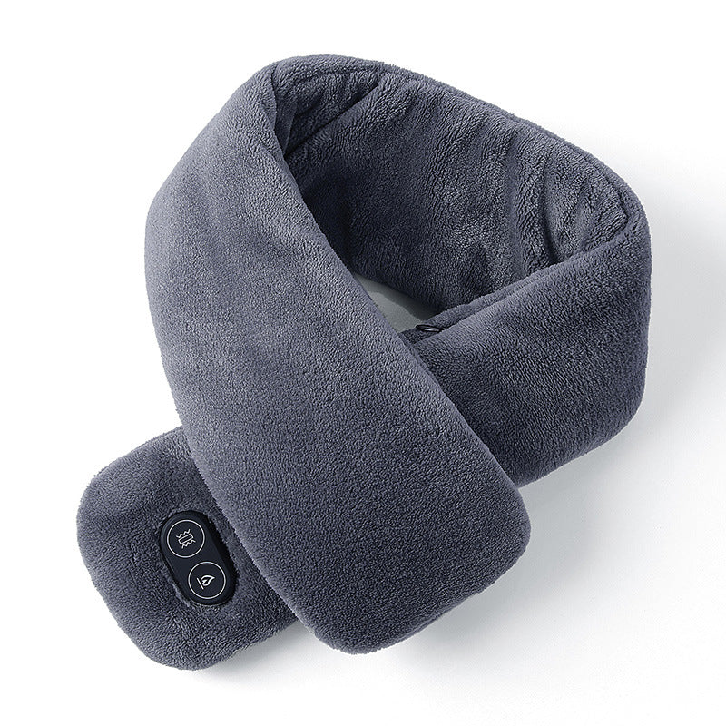 Verwarmde nekwarmer met trilmassage, 3 warmtestanden via USB