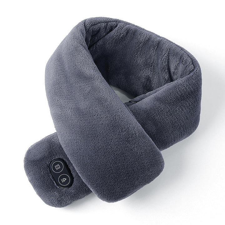 Verwarmde nekwarmer met trilmassage, 3 warmtestanden via USB
