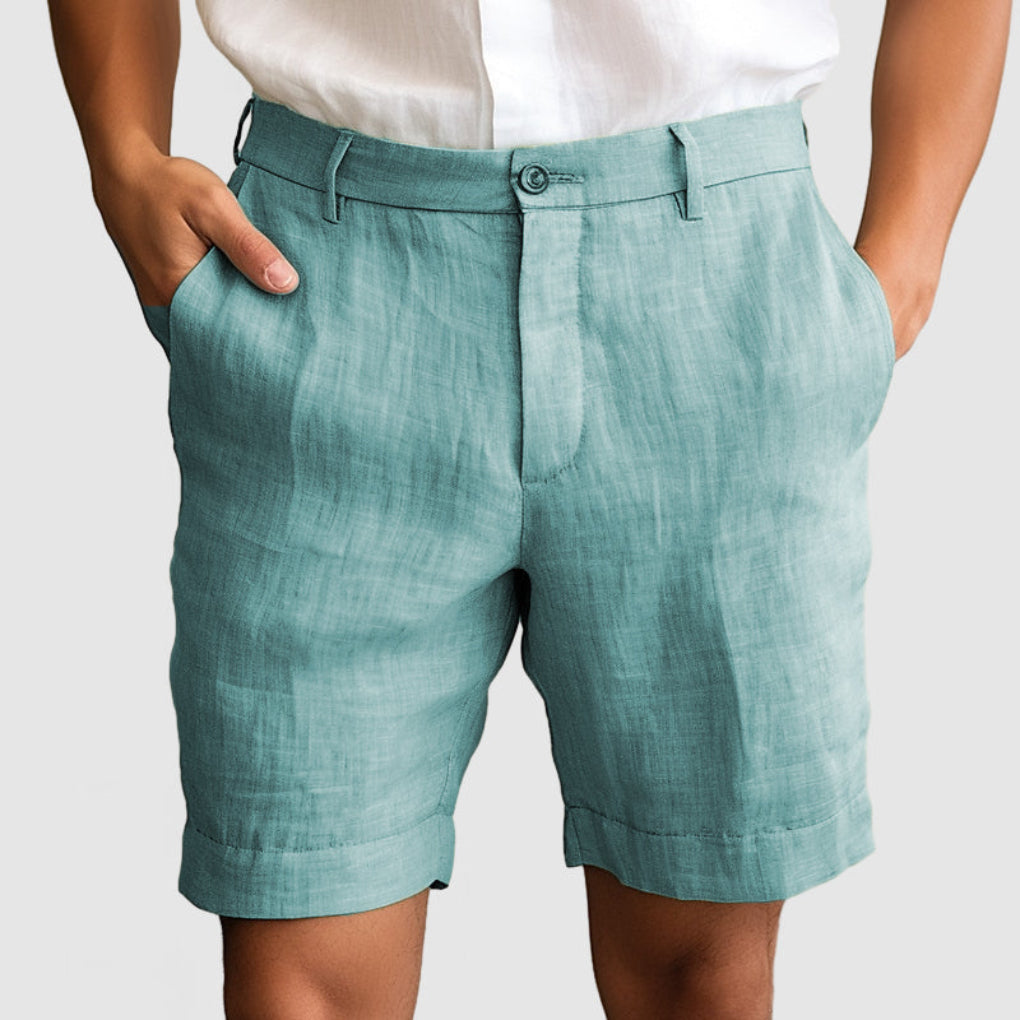 Heren casual katoenen linnen shorts
