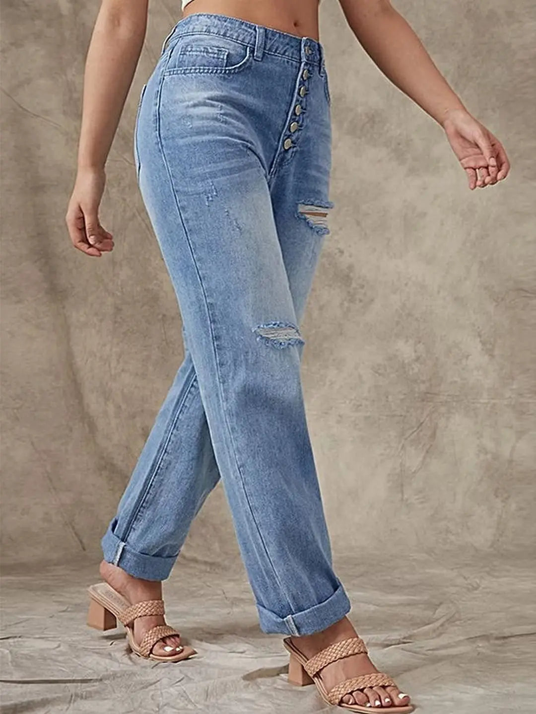 Rechte jeans met lage taille voor Vrouwen