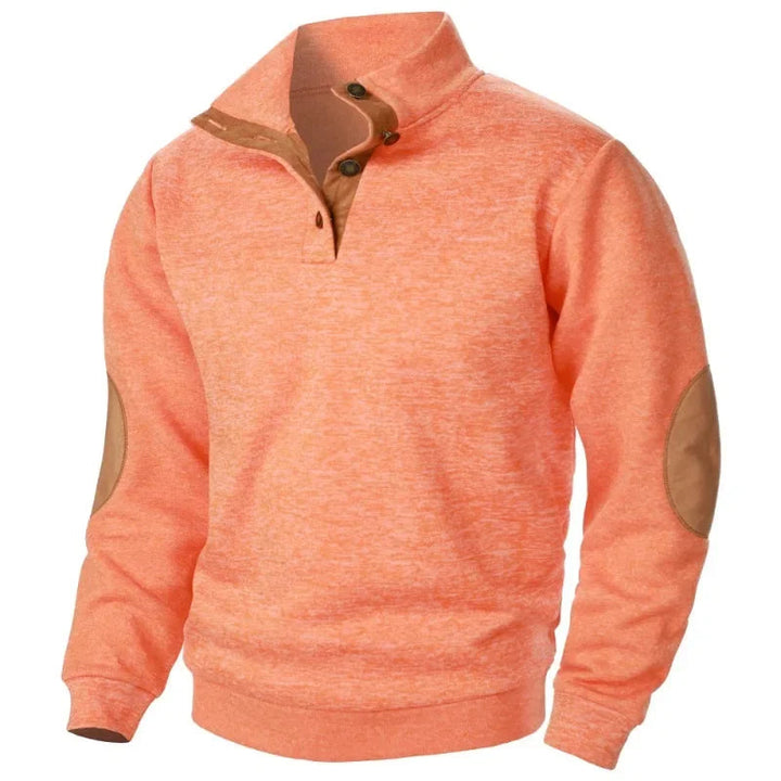 Heren V-hals Sweatshirt voor Outdoor & Comfortabel Stijl